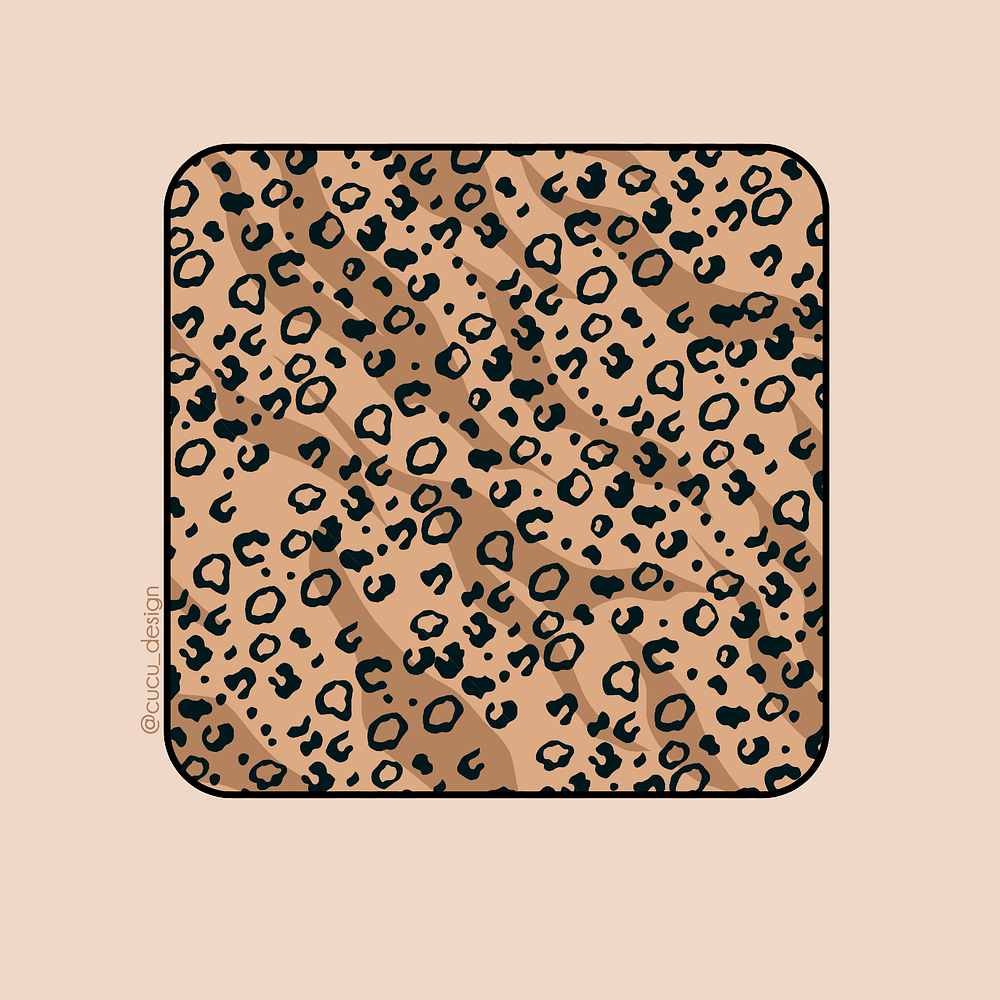 Toalla facial de microfibra - Animal print leopardo