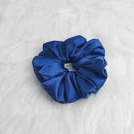 Scrunchie Satín - Azul vibrante