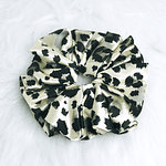 Scrunchie Satín - Animal print jaguar