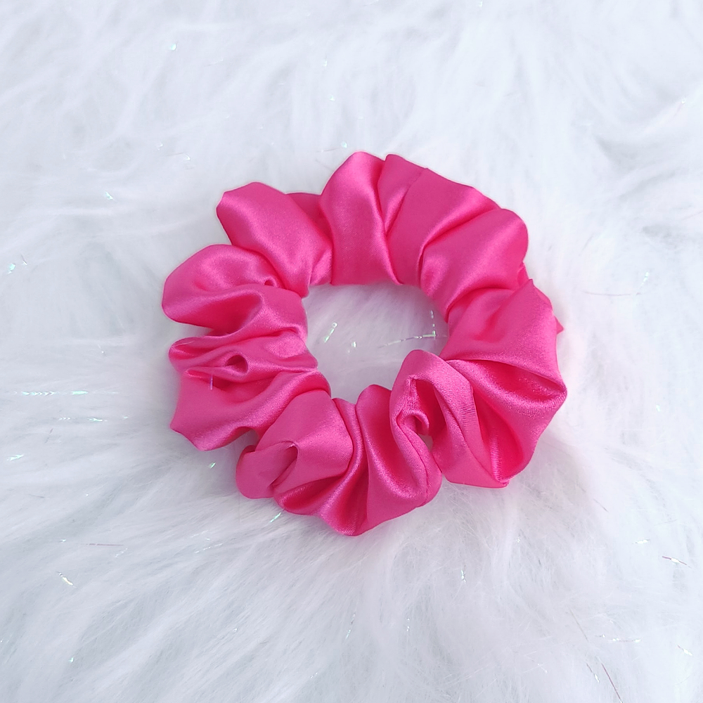 Scrunchie Satín - Fucsia