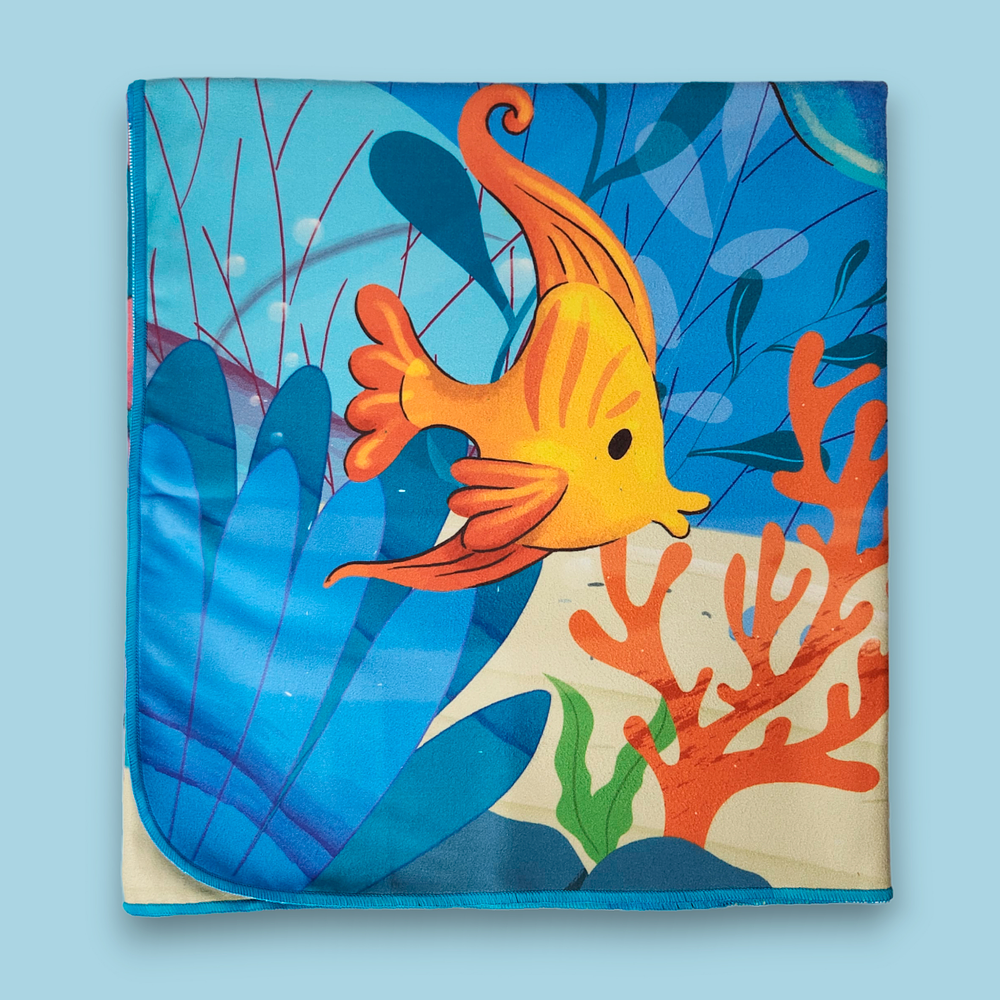 Toalla de microfibra viajera - Bajo el mar