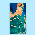 Toalla de microfibra viajera • Tortuga verde