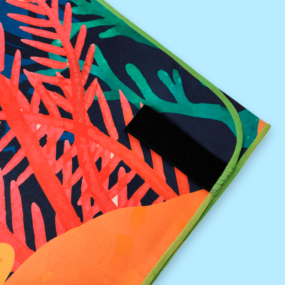 Toalla de microfibra viajera • Tortuga verde