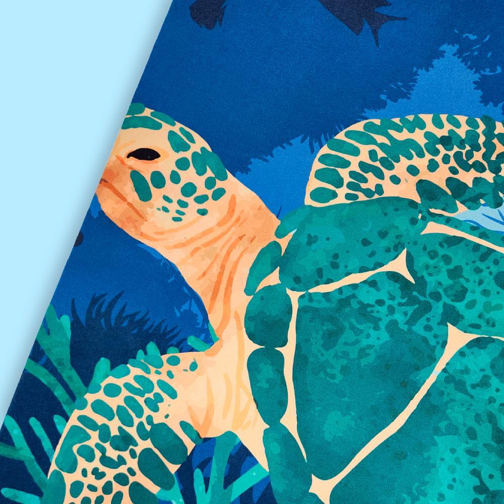 Toalla de microfibra viajera • Tortuga verde