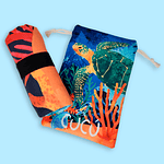 Toalla de microfibra viajera • Tortuga verde