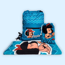 <b>BAJO PEDIDO</b> - Combo Toalla + bolso Mafalda