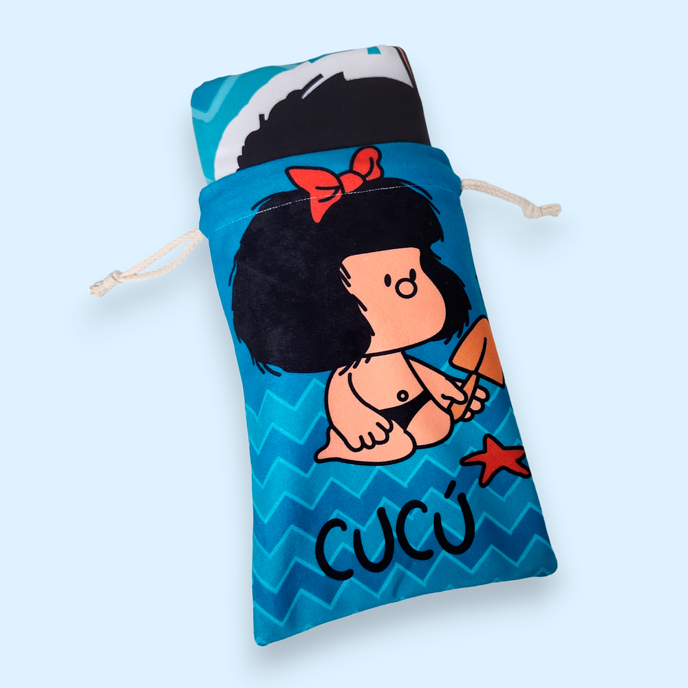 <b>BAJO PEDIDO</b> - Combo Toalla + bolso Mafalda
