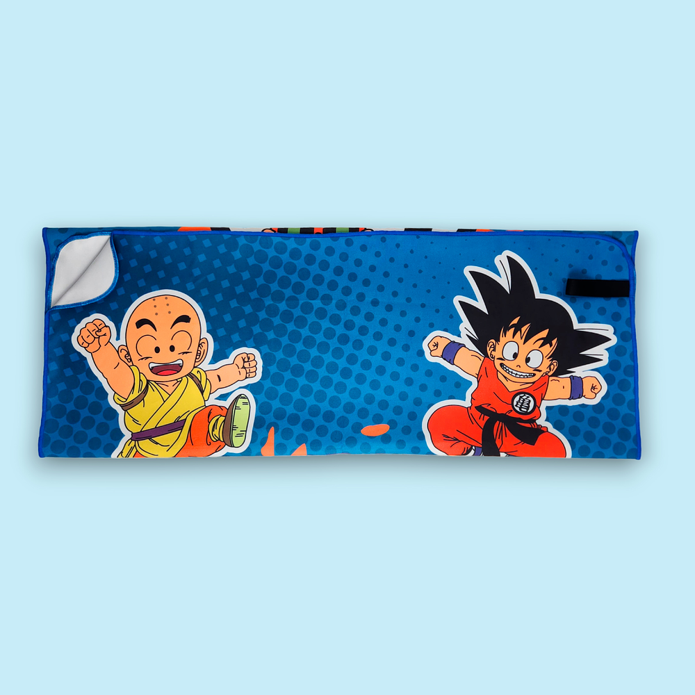 Toalla de microfibra viajera • Dragon Ball, Gokú, Roshi y Krilin