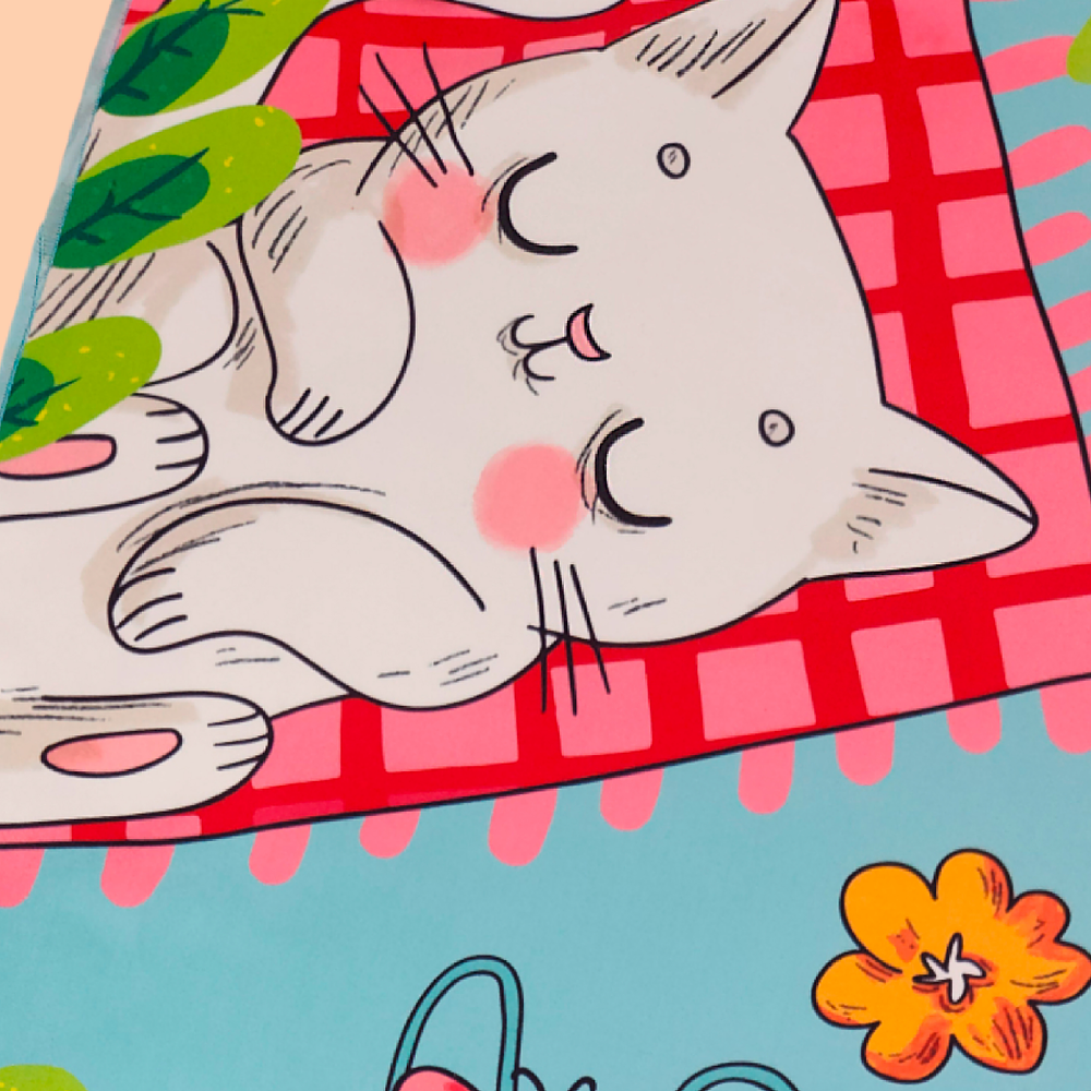 Toalla viajera • Picnic de gaticos