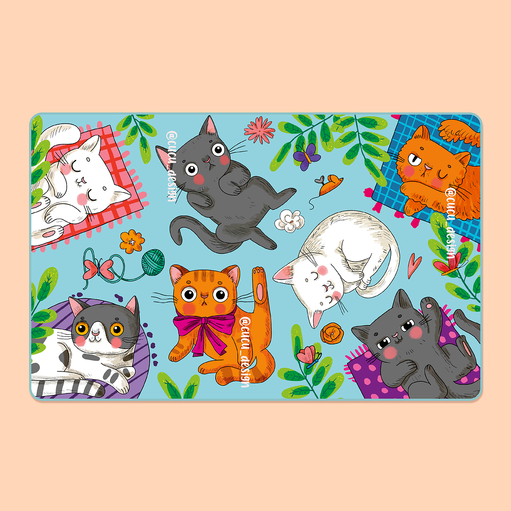 Toalla viajera • Picnic de gaticos