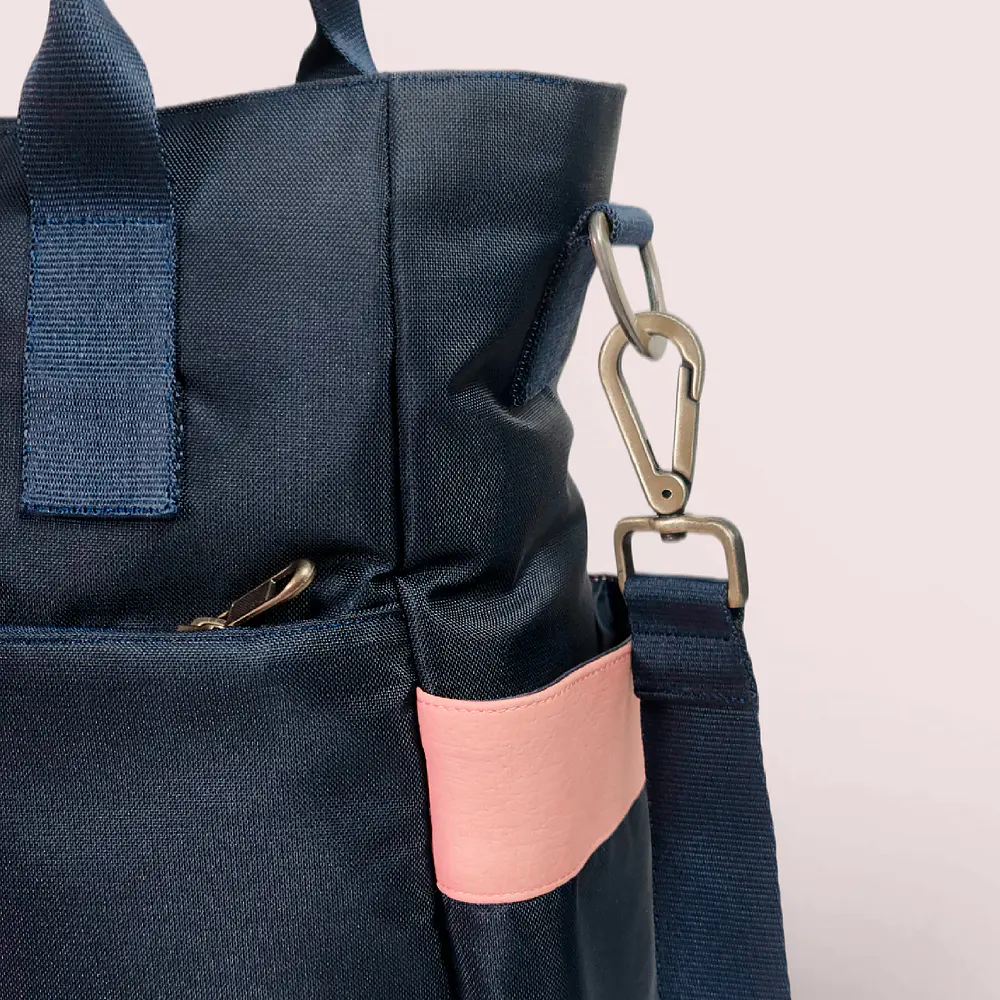 Tote Mykonos • Azul / palo de rosa
