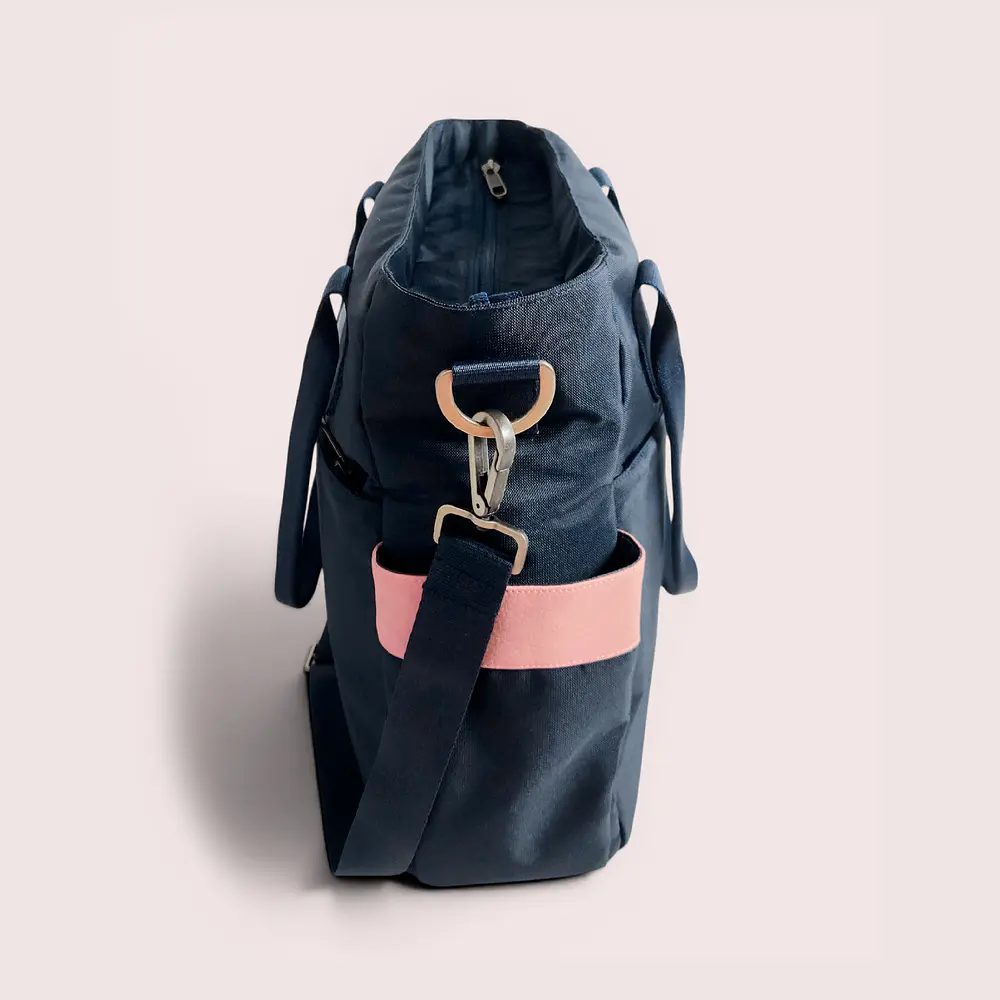 Tote Mykonos • Azul / palo de rosa