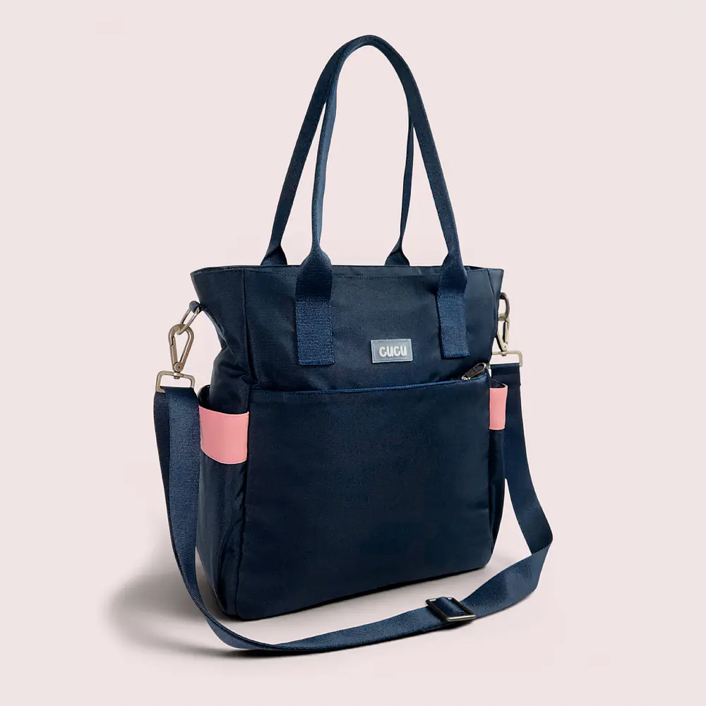 Tote Mykonos • Azul / palo de rosa