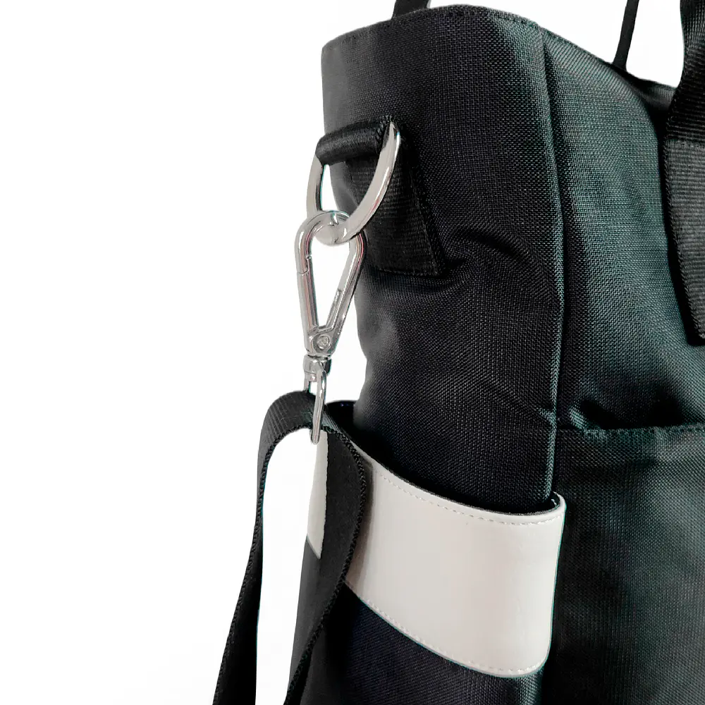 Tote Mykonos • Negro / blanco