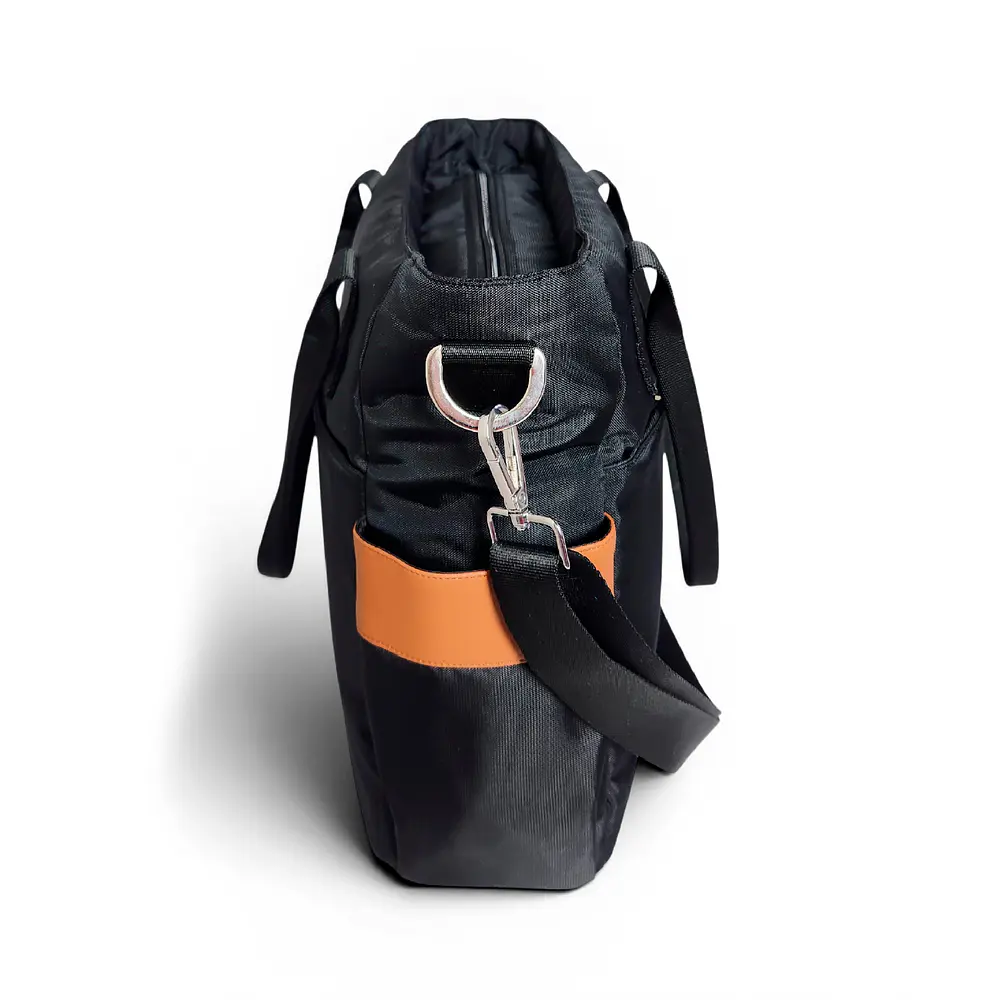 Tote Mykonos • Negro / caramelo