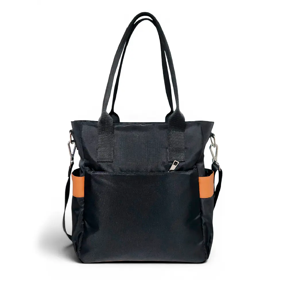 Tote Mykonos • Negro / caramelo