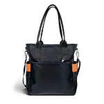 Tote Mykonos • Negro / caramelo