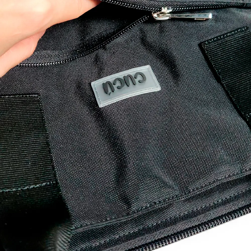 Tote Mykonos • Negro / caramelo