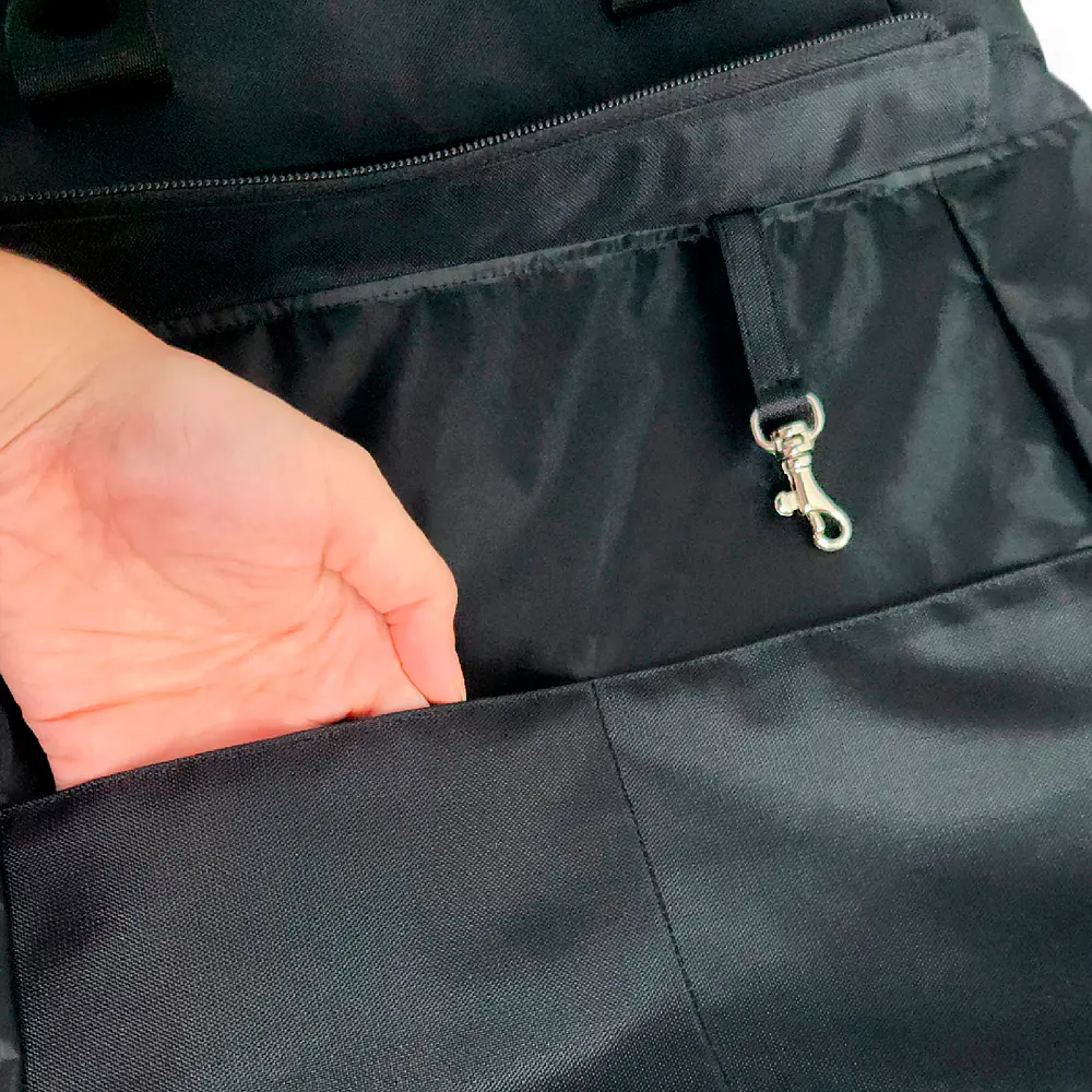Tote Mykonos • Negro / caramelo