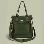 Tote Mykonos • Verde militar / tabaco
