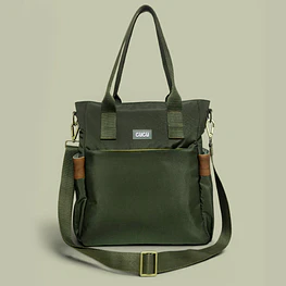 Tote Mykonos • Verde militar / tabaco