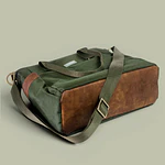 Tote Mykonos • Verde militar / tabaco