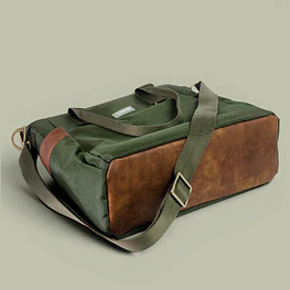 Tote Mykonos • Verde militar / tabaco