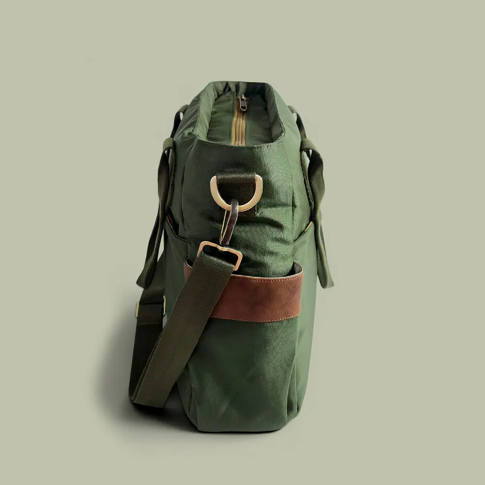 Tote Mykonos • Verde militar / tabaco