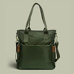 Tote Mykonos • Verde militar / tabaco