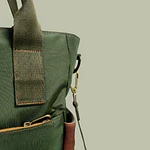 Tote Mykonos • Verde militar / tabaco