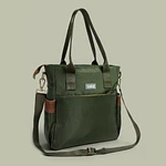 Tote Mykonos • Verde militar / tabaco