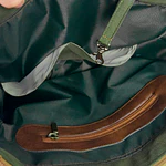 Tote Mykonos • Verde militar / tabaco