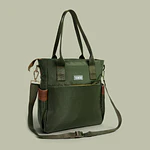 Tote Mykonos • Verde militar / tabaco