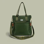 Tote Mykonos • Verde militar / tabaco