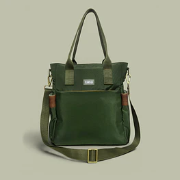 Tote Mykonos • Verde militar / tabaco
