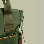 Tote Mykonos • Verde militar / tabaco