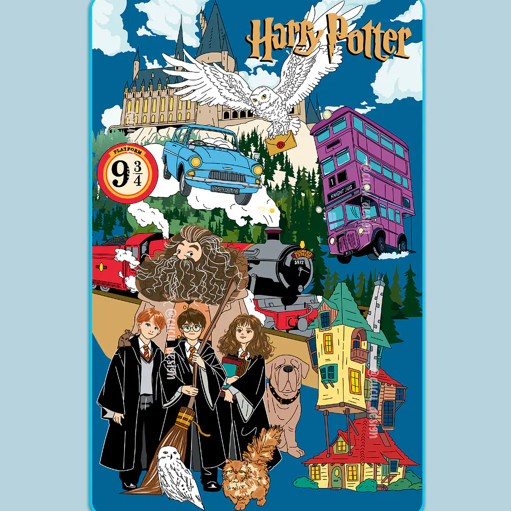 Toalla viajera • Harry Potter