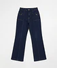 Jeans Wide Leg Mujer Tiro Alto Azul Marino - Miniatura 3