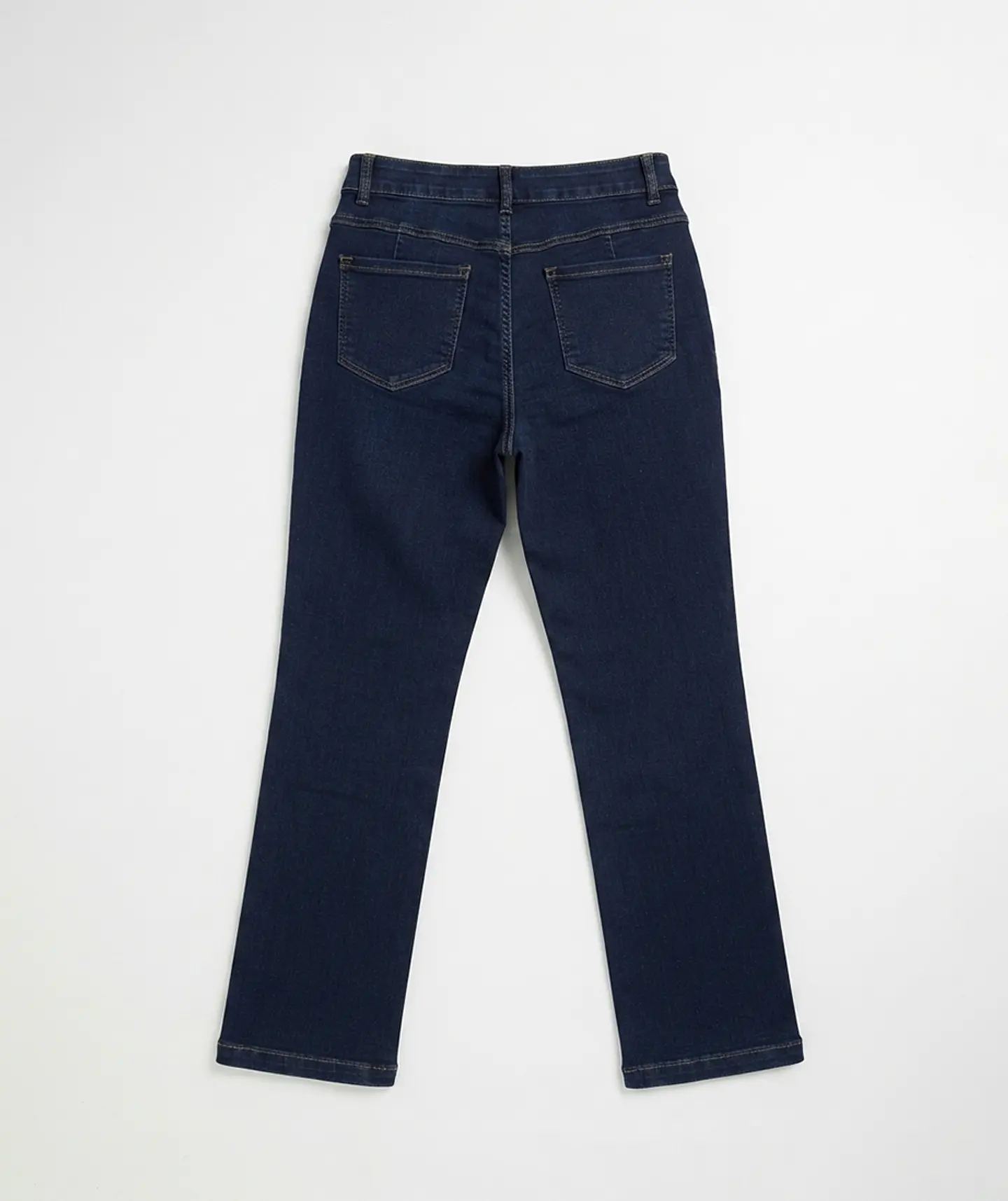 Jeans Wide Leg Mujer Tiro Alto Azul Marino 4