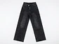 Jeans Wide Leg Mujer Tiro Alto Grafito Lavado Pretina Cruzada - Miniatura 3