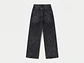 Jeans Wide Leg Mujer Tiro Alto Grafito Lavado Pretina Cruzada - Miniatura 4