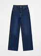 Jeans Palazo Mujer Tiro Alto Azul Marino - Miniatura 3