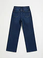 Jeans Palazo Mujer Tiro Alto Azul Marino - Miniatura 4