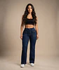 Jeans Wide Leg Mujer Tiro Alto Azul Marino - Miniatura 1