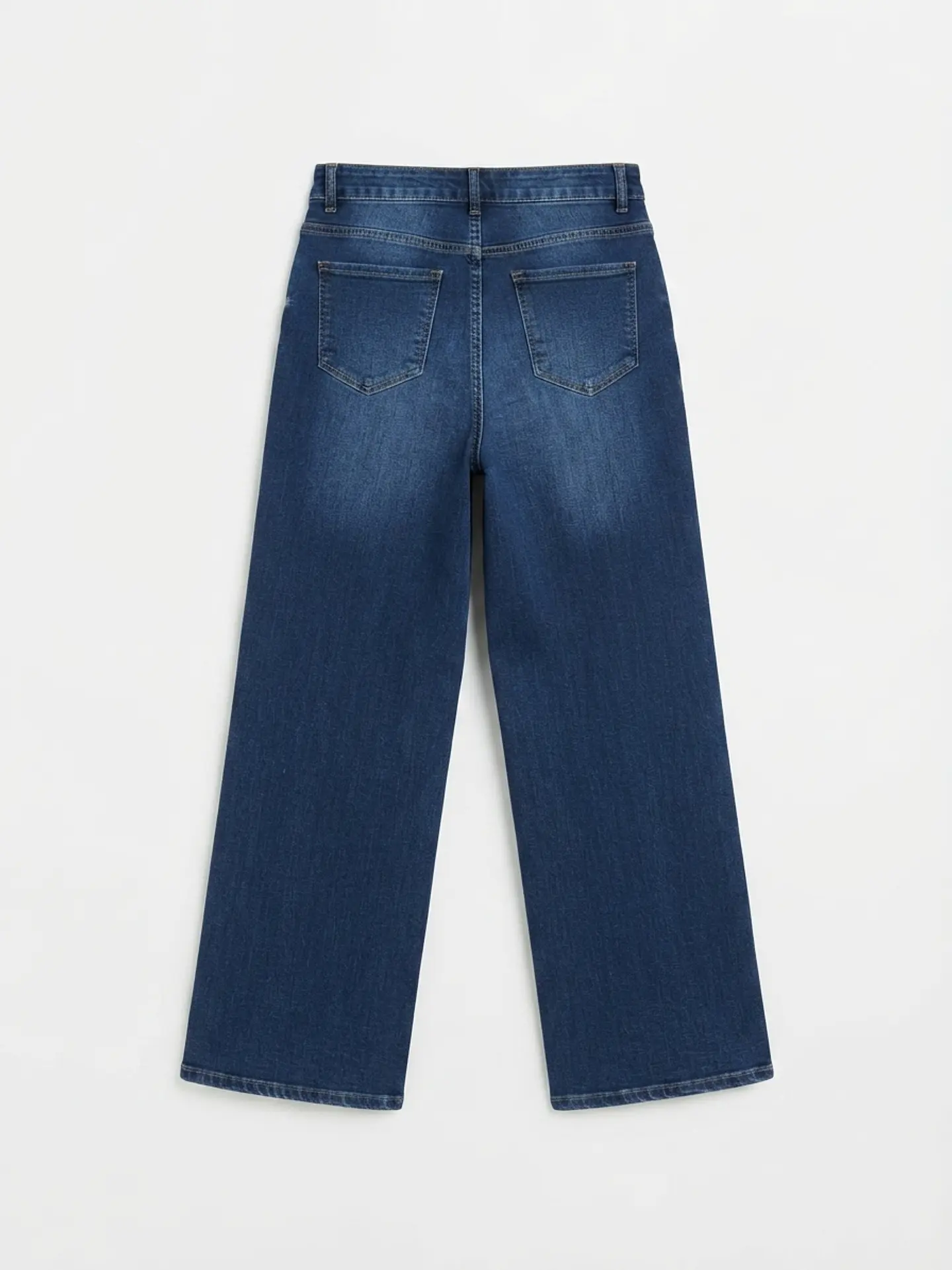Jeans Wide Leg Mujer Azul Focalizado con Cinturón 4