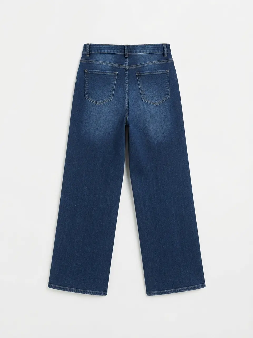 Jeans Wide Leg Mujer Azul Focalizado con Cinturón 4