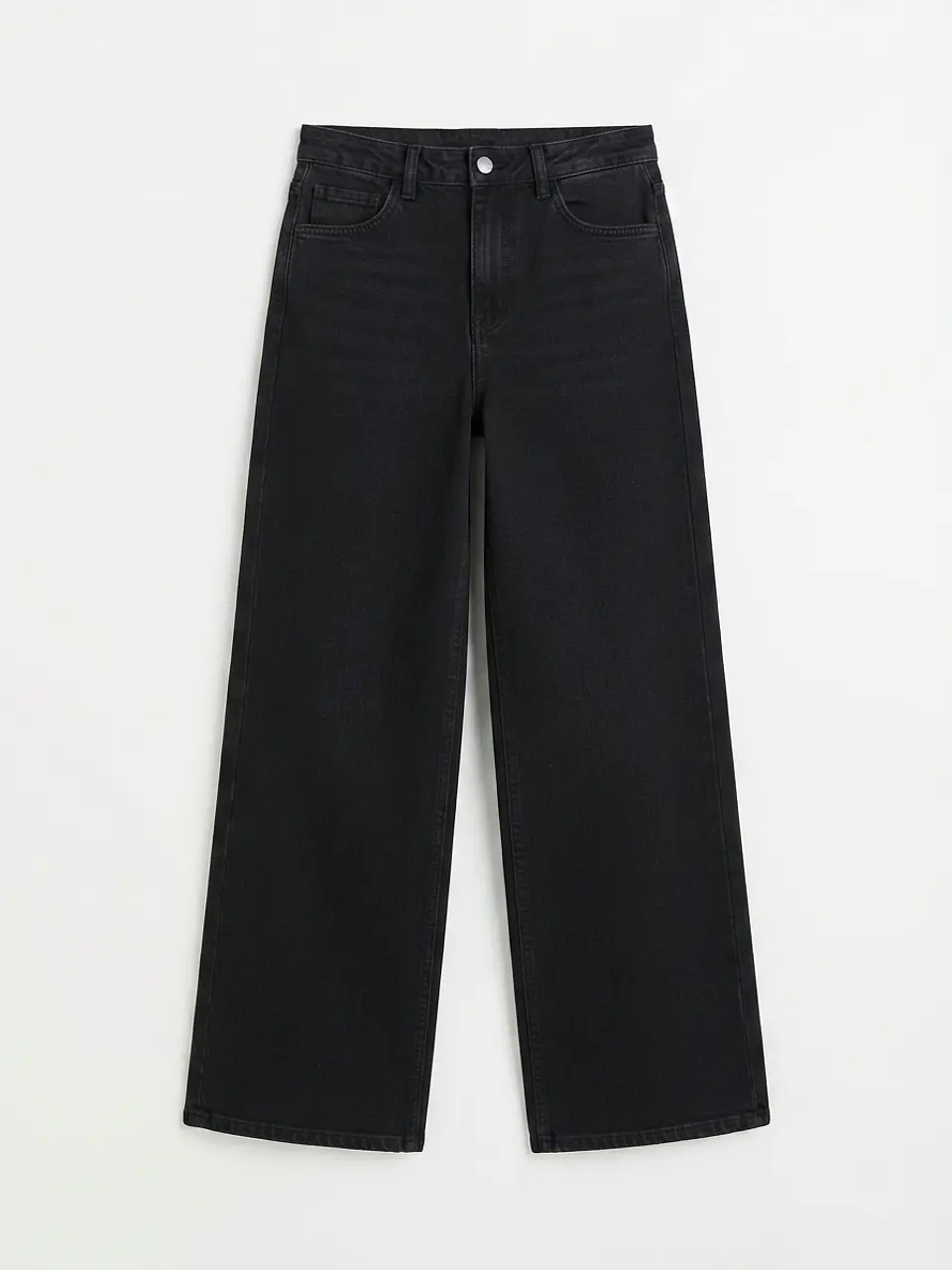 Jeans Wide Leg Mujer Tiro Alto Grafito Oscuro 3