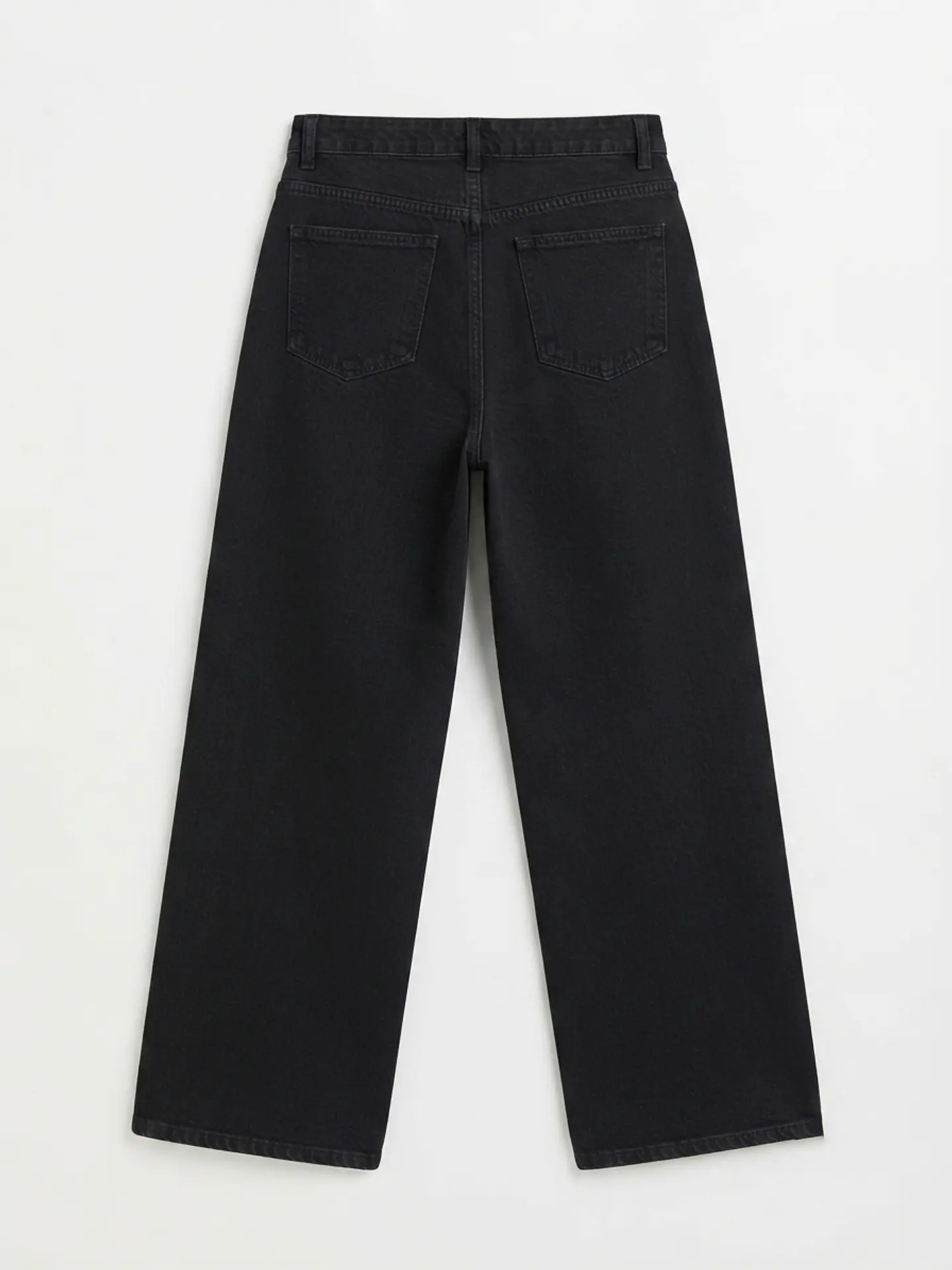 Jeans Wide Leg Mujer Tiro Alto Grafito Oscuro 4