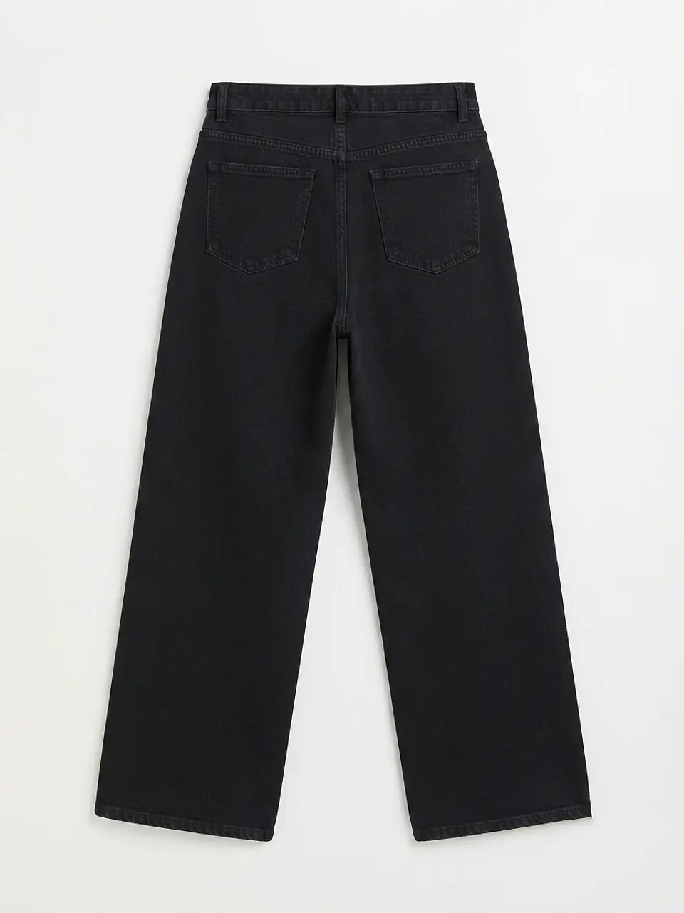 Jeans Wide Leg Mujer Tiro Alto Grafito Oscuro 4