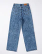 Jeans Wide Leg Mujer Tiro Alto Azul Nevado Linea Frontal - Miniatura 3